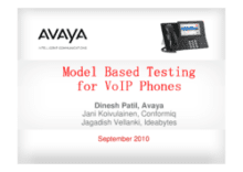 Model Based Testing for VoIP Phones