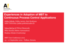 Adoption of MBT in Continuous Process Control Applications