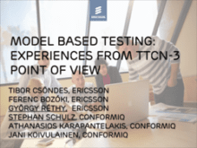 Model Based Testing: experiences from TTCN-3 point of view