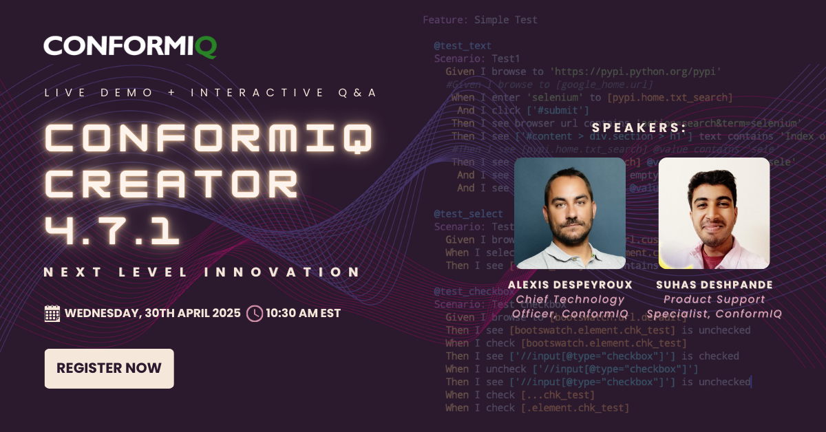 Creator Demo Webinar Landscape(1) Live Webinar: From Automation to AI-Driven Testing: How AI is Transforming Testing Workflows in 2025