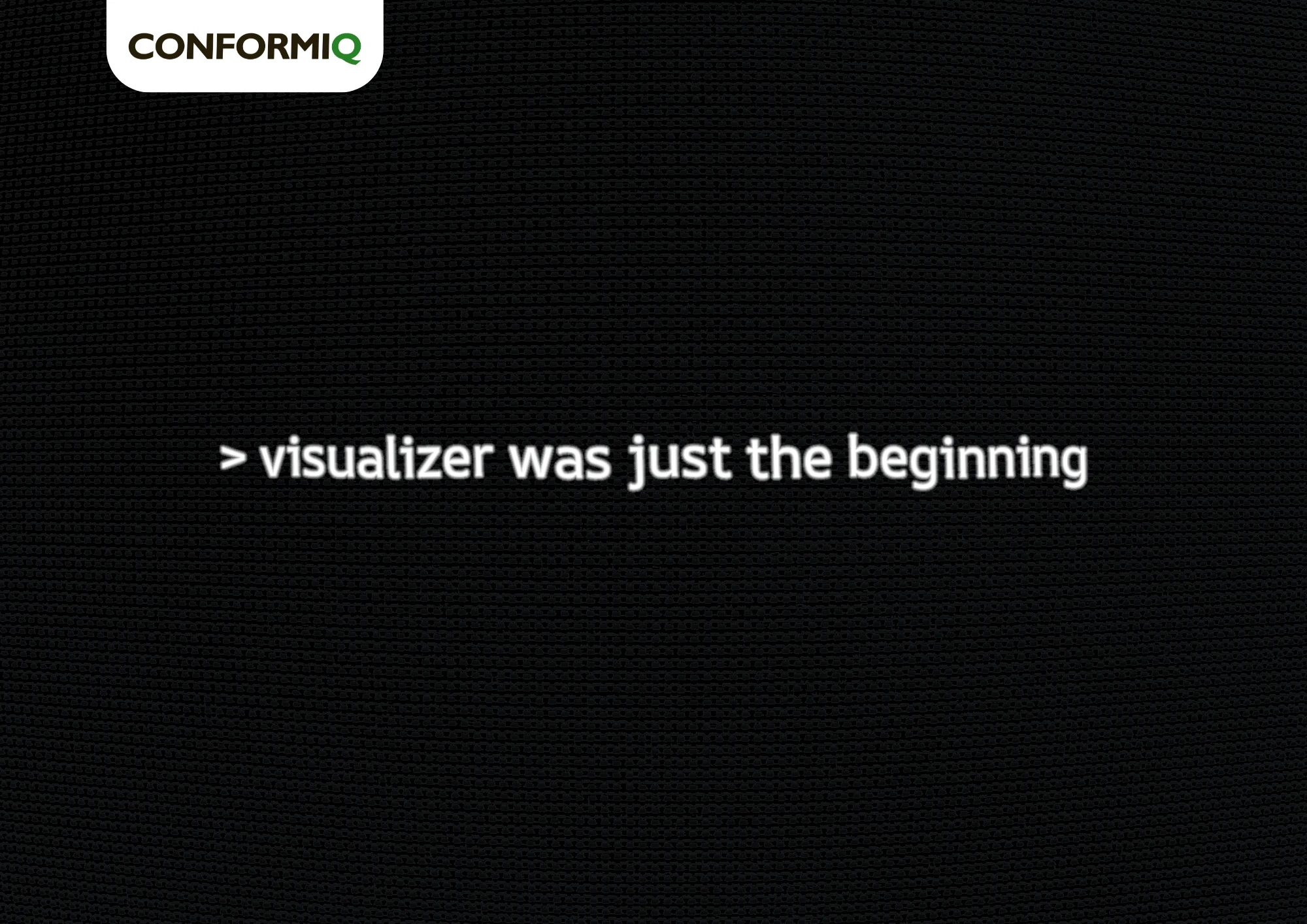 visualizer is just a beginning